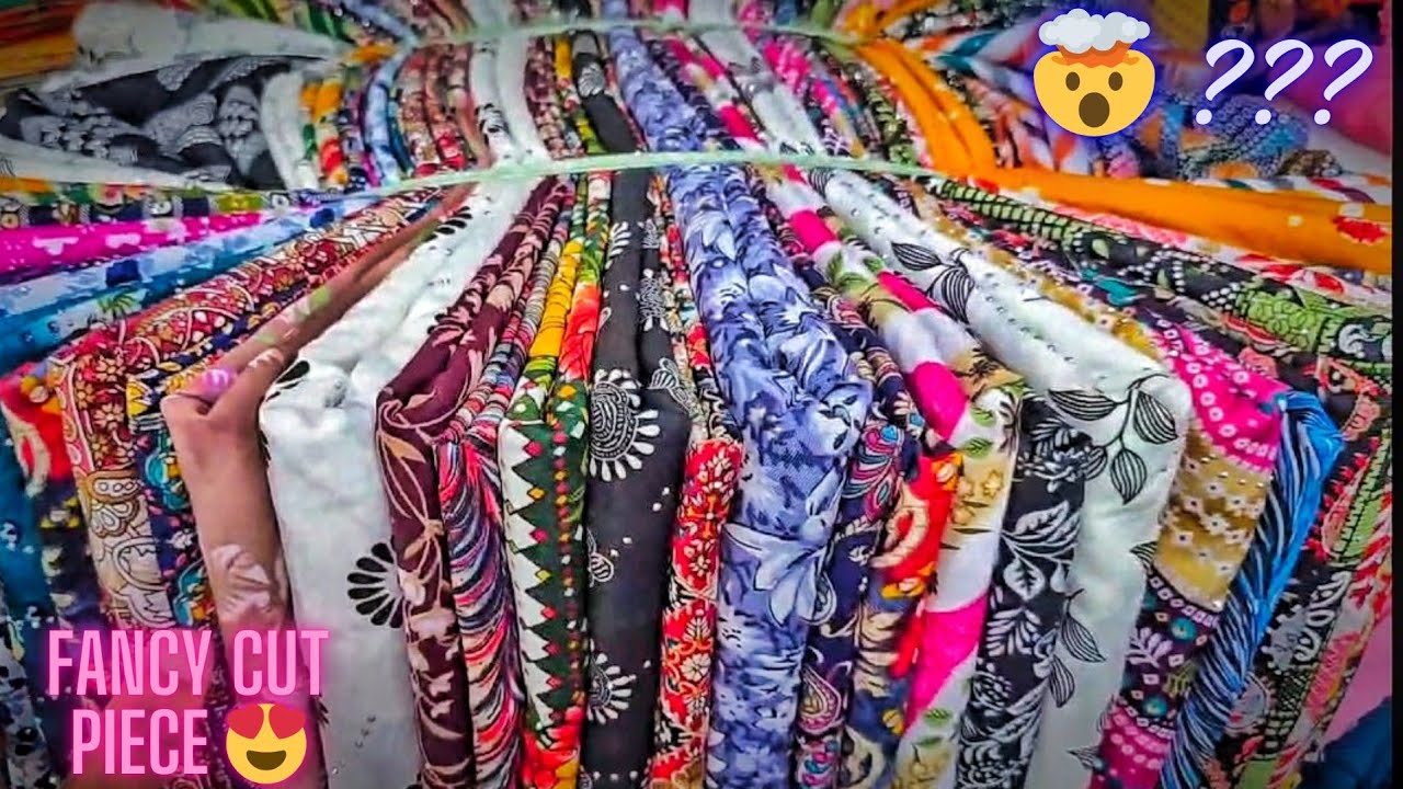 Fancy cutpiece 😍 surat wholesale market 😱 l Bhairav Nath Tex