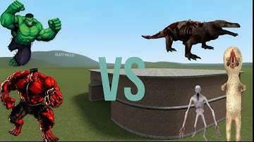 Hulk vs 682 and a few more scps (Short) | Gmod