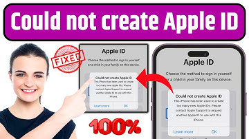 Could Not Create Apple ID 100% Fixed | How to Fix Could Not Create Apple ID Error in iPhone/iPad