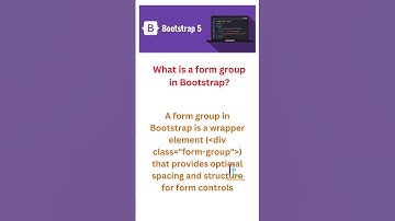 bootstrap | What is a form group in Bootstrap