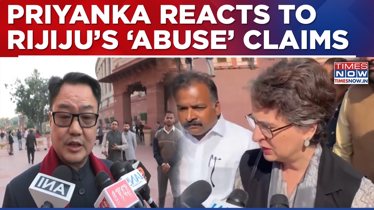 'Didn't Abuse Speaker...' Priyanka Gandhi Hits Back At Kiren Rijiju, Calls BJP MP's Claim 'A Lie'