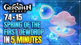 Spring of the First Dewdrop Locations | Fast & Efficient | Navia Ascension Materials【Genshin Impact】