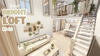 Small Bright Loft  Sims 4 Speed Build