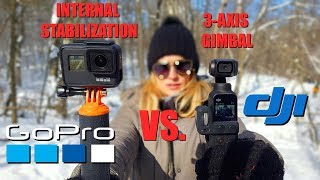 Handheld Run Stability Test | GoPro Hero 7 Black vs DJI Osmo Pocket 4K