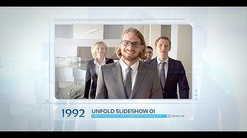 After Effects Template: Unfold Photo Slideshow