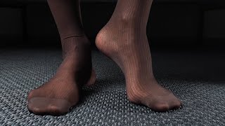 Brown Sheer Dress Socks Try-On Haul