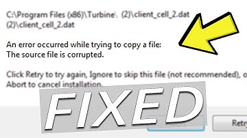 FIX: "An error occurred while trying to copy a file. The source file is corrupted" in Windows 11