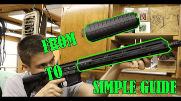 Free Floating Hand Guard AR-15 (Simple Install Guide)