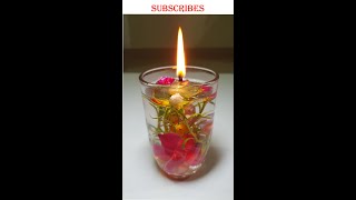 water candle l floating candle l Diwali decoration  #shorts #watercandle #floatingcandles