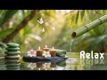 Relaxation Music 🌿  Bamboo Water Fountain + Healing Piano, Sleep Music, Meditation and Nature Sounds