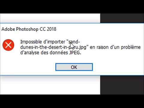 Vidéo: Correction: Impossible De Terminer Votre Demande En Raison D'un Problème D'analyse Des Données JPEG