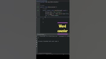 word counter final  | java | in few line