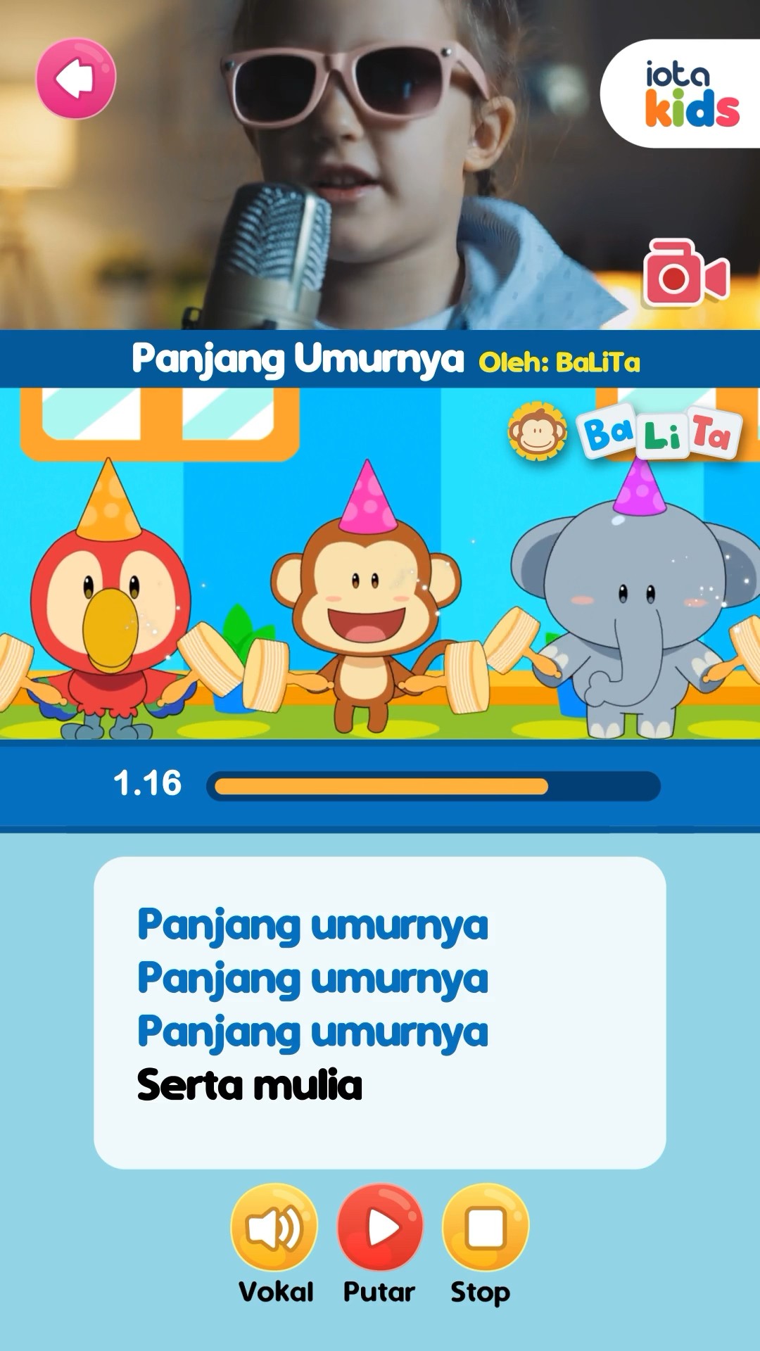 Kiddos bisa karaoke sepuasnya di BaLiTa X IOTA Kids! ??