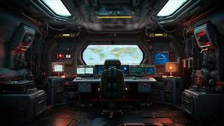 Shelter from Post Apocalyptic World. Sci-Fi Ambiance for Sleep, Study, Relaxation