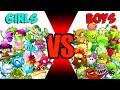 Team BOYS vs GIRLS - Which Plant Team 's Best? - PvZ 2 Team Plant Vs Team Plant