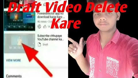 😀Youtube Draft Video Ko Kaise Delete Kare😂How To Draft Video Delete