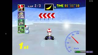 Sonic Gaming Playing Mariokart 64 On Library Computer 3 Tracks In Flower Cup 150Cc Full Video
