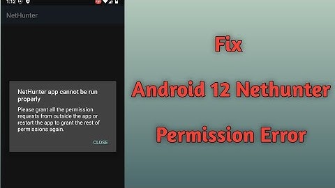 Install Kali Nethunter in Android 12 | Fix Nethunter Permission Error | Kali Nethunter Tutorial |