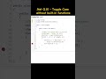 Toggle Case implementation in c#.#CSharp #DotNet #CodingInterview #Programming #LearnToCode