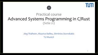 [sys-prog] Introduction talk to Advanced system programming in C/Rust course