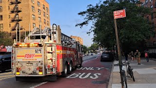 FDNY Ladder 129 Spare responding to stuck elevator at the Hospital