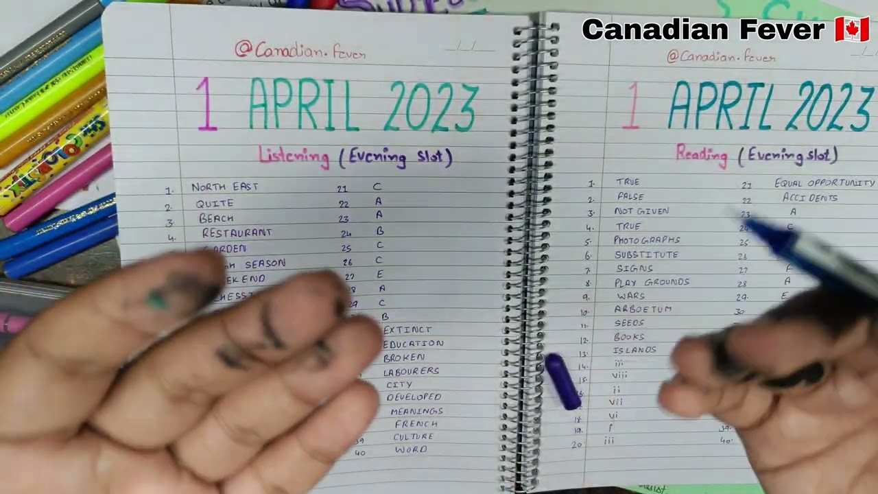 1 April 2023 IELTS exam Evening Slot Question paper + Answers only 