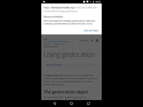 Chrome mozillademos.org bypasses geolocation permission request