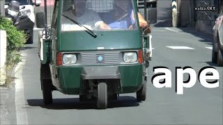 Real maximum SOUND the mega cool #APE cars movie on YouTube PART 1 #Piaggio Italia Italy Liguria