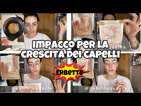 Impacco per una sana crescita dei capelli e per prevenire la caduta 🌿 amla, brahmi e bhringraj