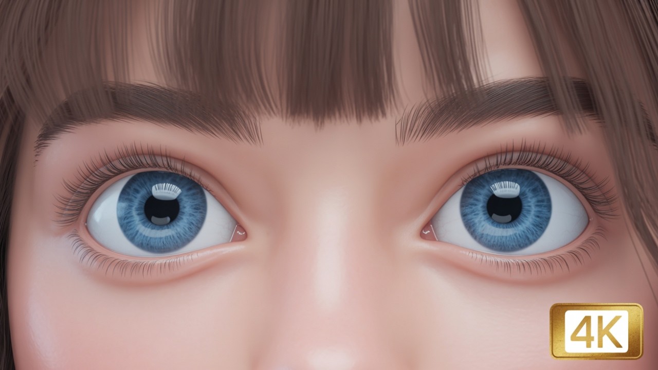 Anime Girl Eye Close-Up | Slow Blink Loop Live Wallpaper