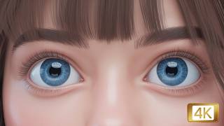 Anime Girl Eye Close-Up | Slow Blink Loop Live Wallpaper screenshot 2