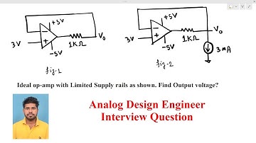 Analog Circuit Design interview _ find Output Voltage opamp feedback || Amit Bar