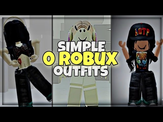 0 Robux Outfit Ideas 😜🛍💅 in 2023