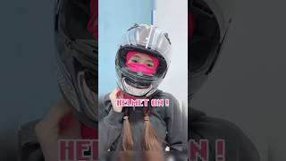 Helmet hair? 😆 Which one is your favourite! 💈 // #Bikergirl #Hairstyle #AraiHelmet #Arai