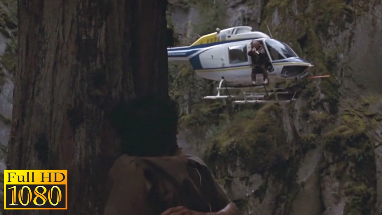 Rambo First Blood (1982) - Rambo Vs Helicopter Scene (1080p) FULL HD