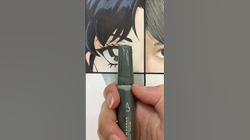 Drawing wednesday addams but in 4 different styles part 3 #shorts