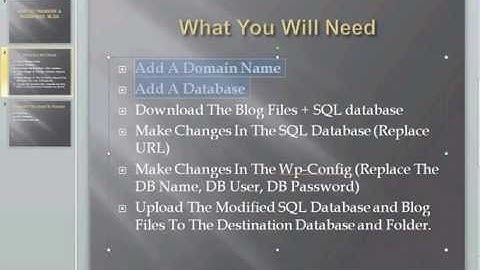 How Transfer A Wordpress Blog and Domain Name on Namecheap.com PART 2