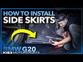 How to install Carbon Fiber Side Skirt Extensions on a BMW G20 M340i