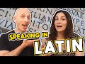 Canadian Girl SPEAKS LATIN For The First Time (with Luke Ranieri)