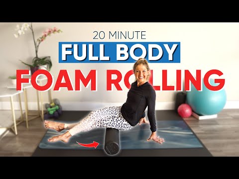 20 Min LOWER BODY FOAM ROLLER and STRETCH Routine