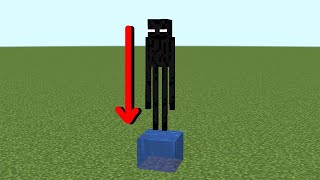will the enderman survive if he falls in water?