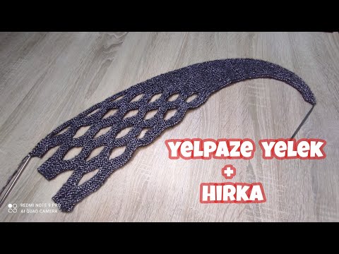 ÇOK İSTEDİNİZ BENDE YAPTIM 🤗❤️V YAKA YELPAZE YELEK+HIRKA yapılışı 1.bölüm @orguhocam