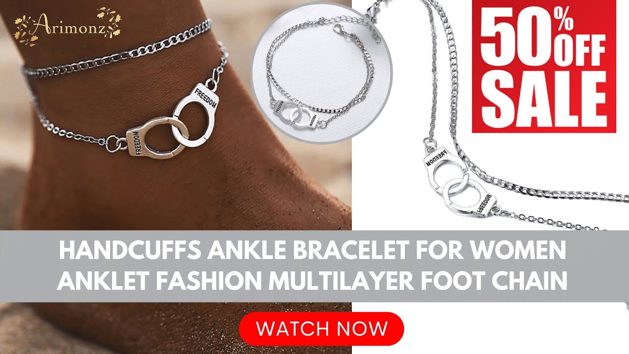 This Handcuffs Ankle Bracelet For Women Ankle Fashion Multilayer Chain Will Complete Your Outfit!