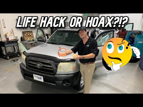 LEMON AND BAKING SODA HEADLIGHT RESTORATION TEST: Life Hack or Hoax?!?