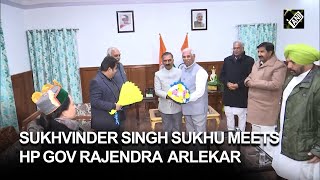 HP: CM-designate Sukhu meets Governor Rajendra Arlekar