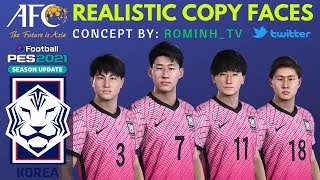 [COPY FACES #EP2 NT] South Korea + Real Names + Real Shoes + Jersey 2048 + Link [PS4][PES2021]