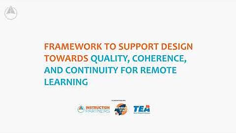 Module 1: Designing for Instructional Quality, Coherence, and Continuity