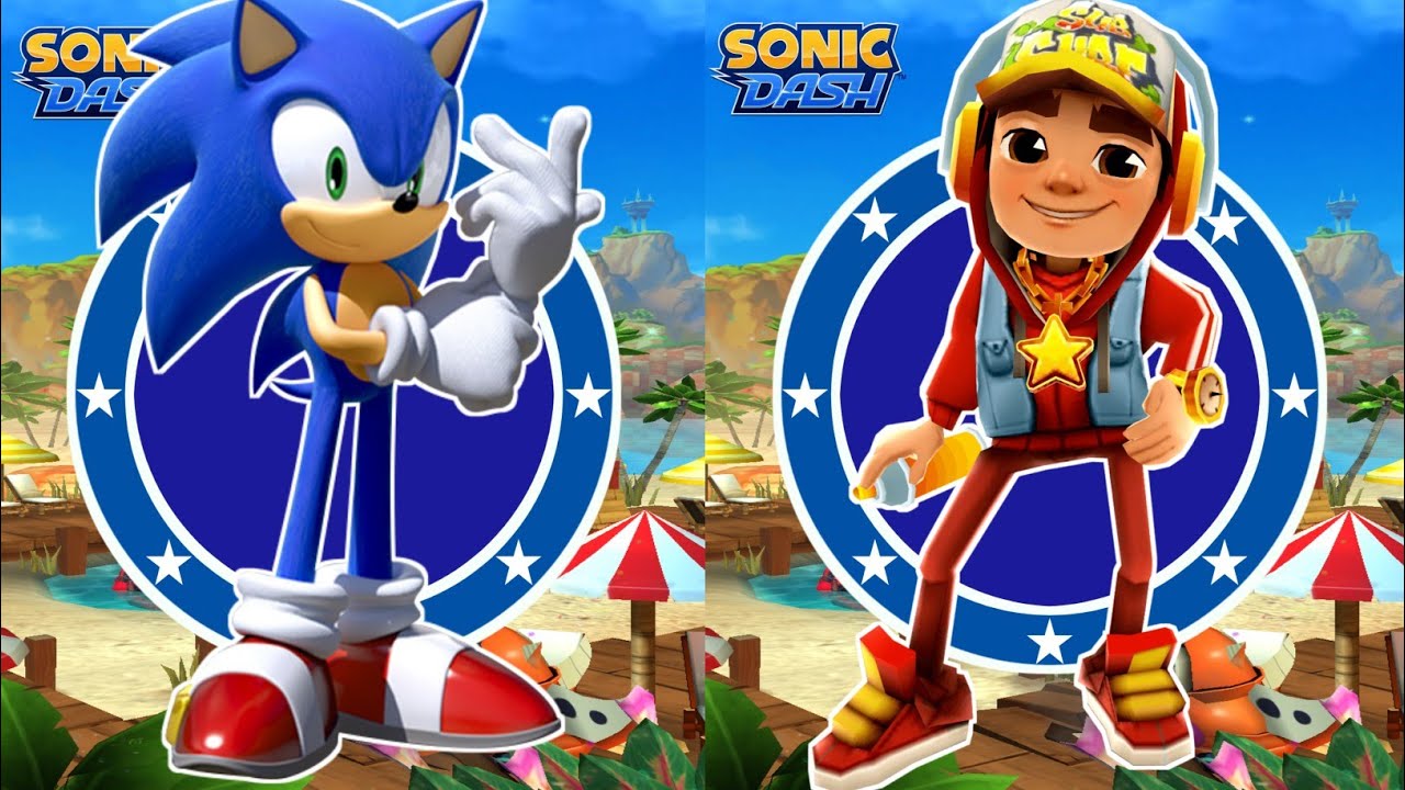 Sonic Dash Vs Subway surfers - Movie Sonic Vs All Boss Zazz Egman -All ...