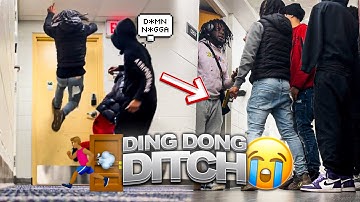 EXTREME DING DONG DITCH PART 5!!! *COLLEGE EDITION* (GONE WRONG)