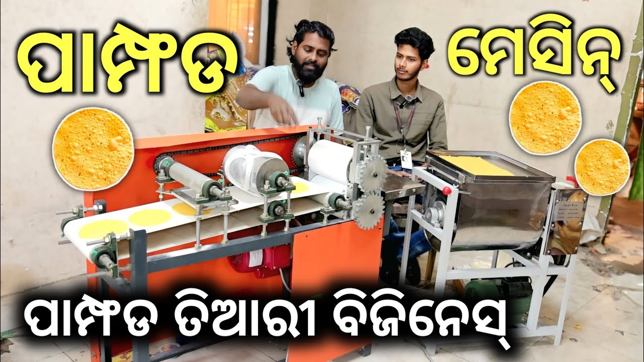 ପାମ୍ପଡ ମେସିନ୍ ନେଇ ବିଜିନେସ୍ କରନ୍ତୁ ! Papad making machine and business idea ! odisha
